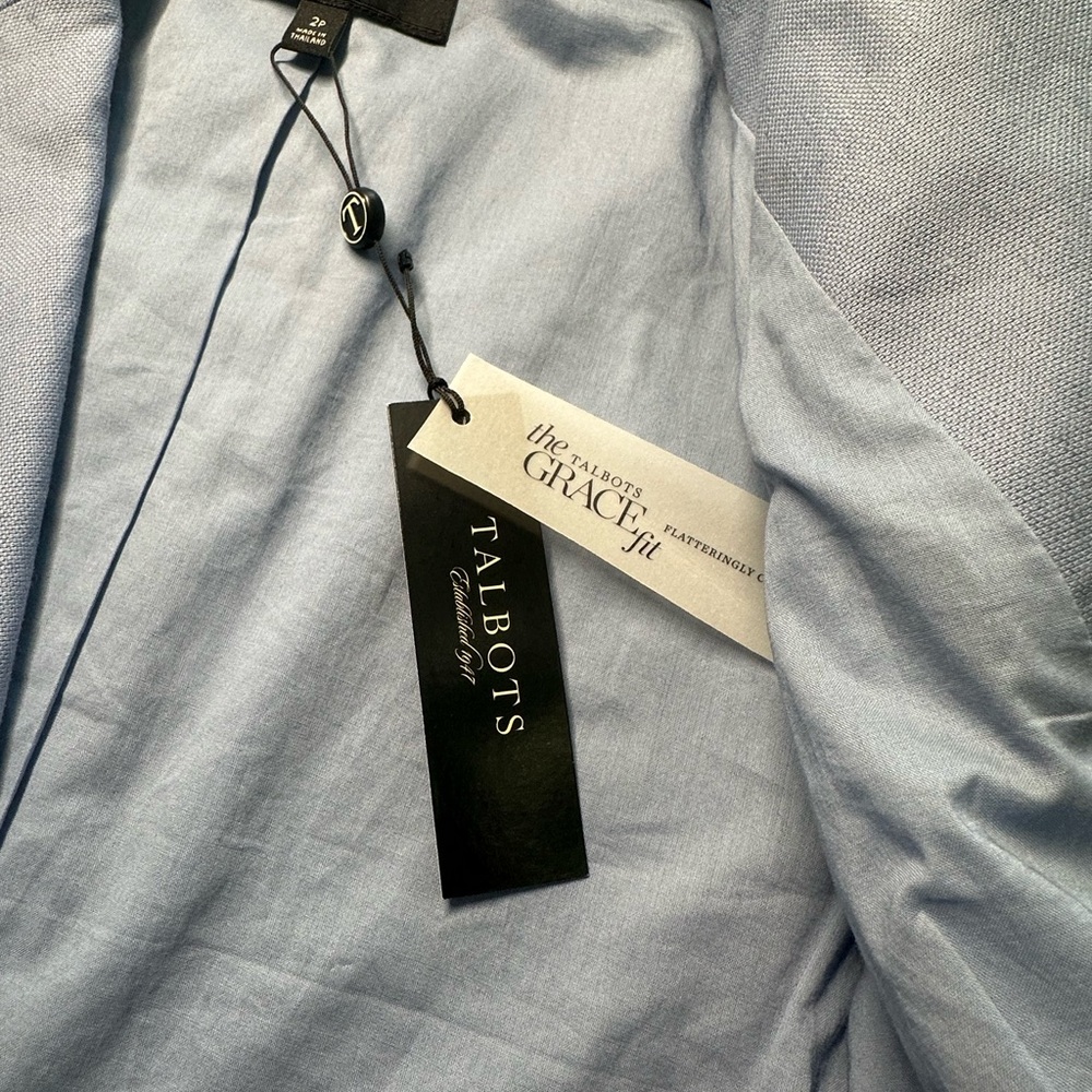 Talbots Women's Sky Blue Blazer jacket - Picture 9 of 11